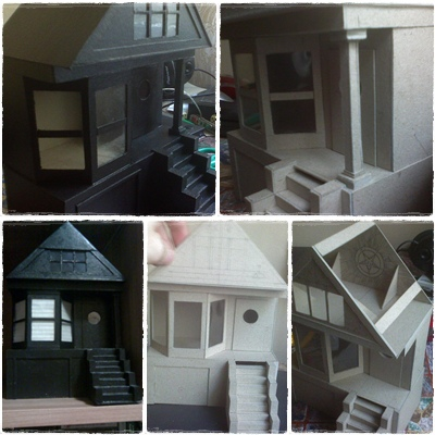 Kartonowy model Black House.
